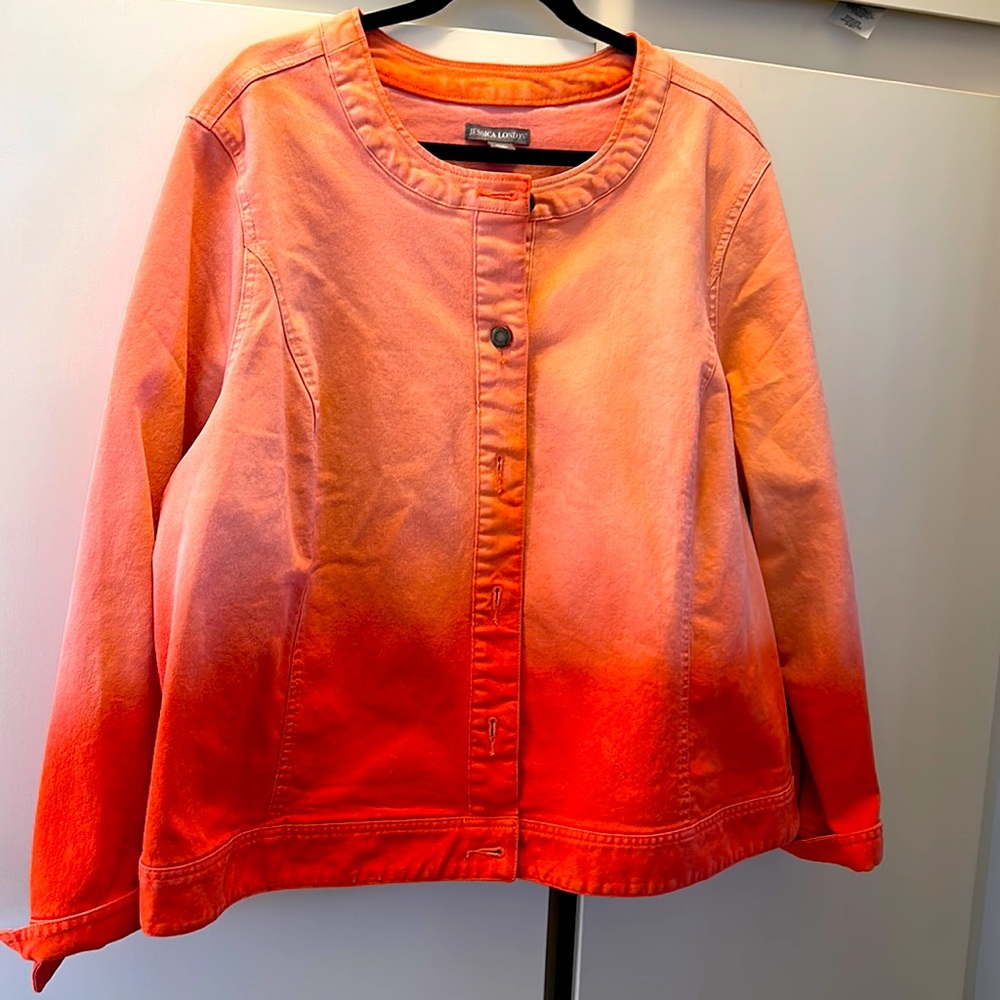 Jessica London jean jacket. Worn once. Size 24